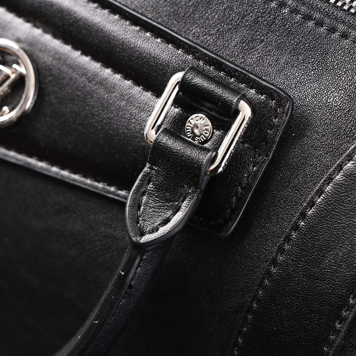 Louis Vuitton Nano Biker Bag in Black Lambskin Leather – Top Handle & Shoulder Carry (M14623)